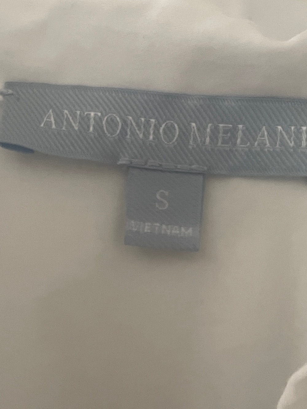 Antonio Melani White Cotton Button Front Balloon Sleeve Blouse S - Picture 2 of 7